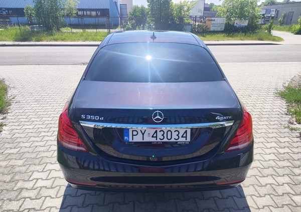 Mercedes-Benz Klasa S cena 149900 przebieg: 323904, rok produkcji 2015 z Konin małe 301